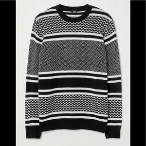 Black and White Knit Sweater (BRAND NEW)